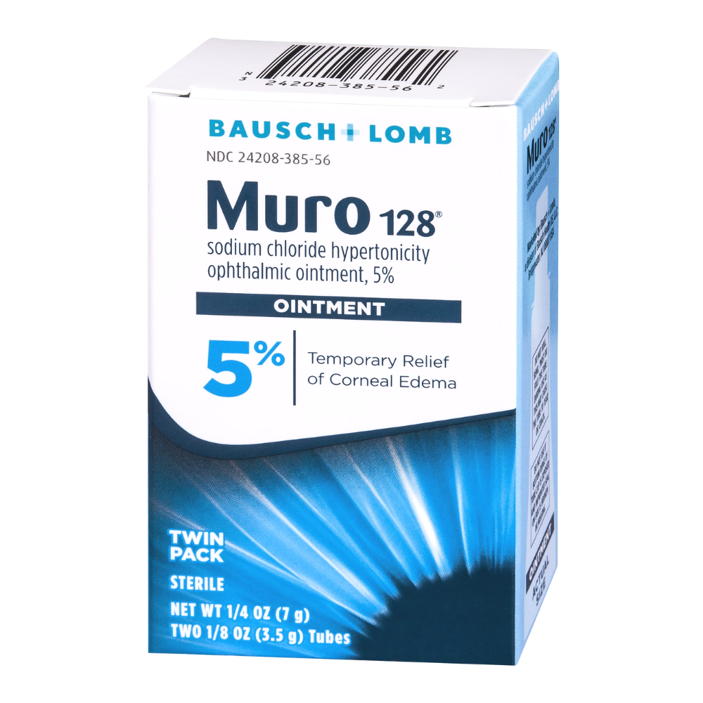 MURO 128 (Sodium Chloride Hypertonicity Ophthalmic Ointment, 5%) TWIN PACK