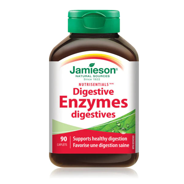 JAMIESON NUTRISENTIALS DIGESTIVE ENZYMES, 90 CAPLETS