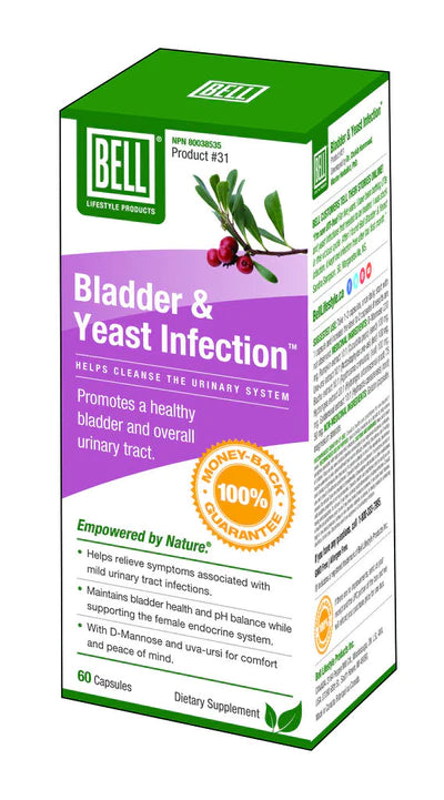 BELL LIFESTYLE PRODUCTS BLADDER HEALTH AND YEAST BALANCE - 60 CAPSULES