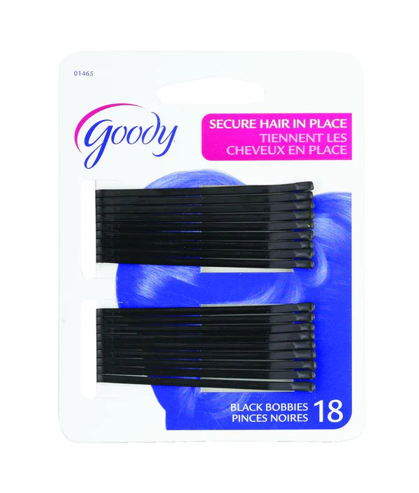 GOODY BLACK ROLLER PINS, 3 INCHES 18 EA