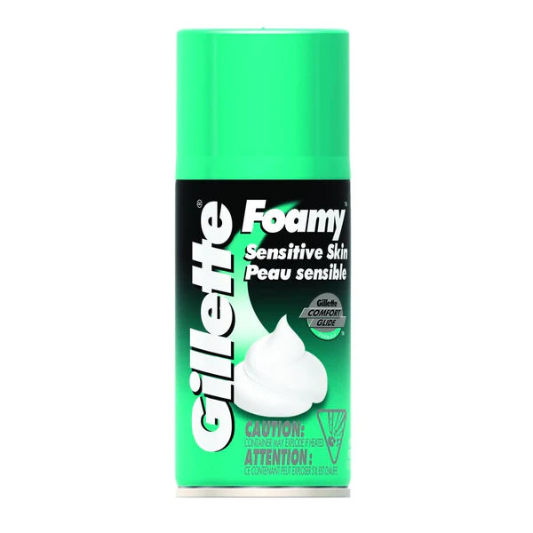 COMFORT GLIDE FOAMY SENSITIVE SKIN MEN SHAVING FOAM BY GILLETTE, 14.75 OUNCE