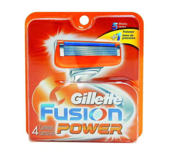 GILLETTE MENS FUSION 5 CARTRIDGES 4 COUNT