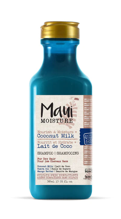 MAUI MOISTURE NOURISH & MOISTURE + COCONUT MILK SHAMPOO, 385ML