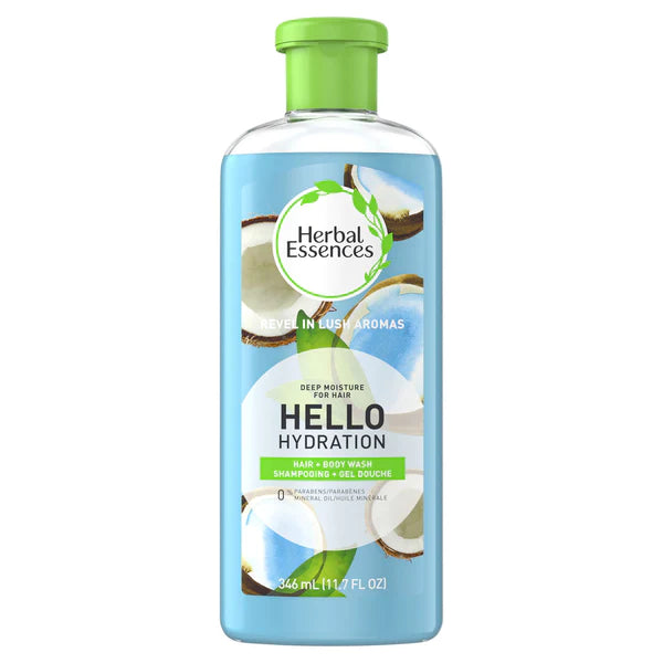 HERBAL ESSENCES HERBAL ESSENCES HELLO HYDRATION SHAMPOO AND BODY WASH DEEP MOISTURE FOR HAIR 11.7 FL OUNCE, 11.7 FL OUNCE