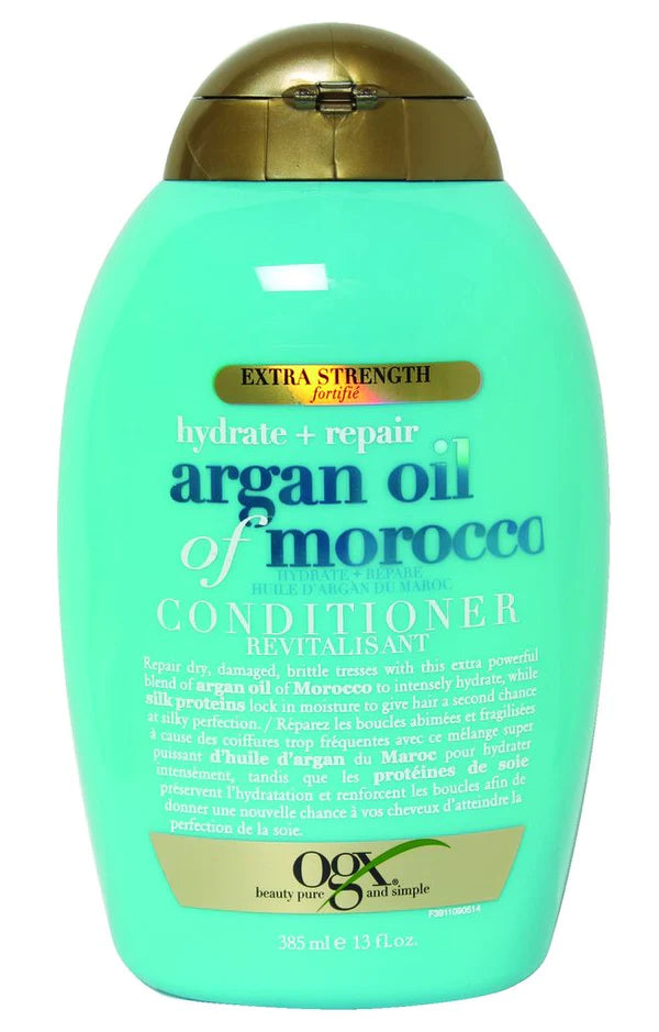 OGX HYDRATE AND REPAIR + ARGAN OIL OF MOROCCO EXTRA STRENGTH CONDITIONER 385ML