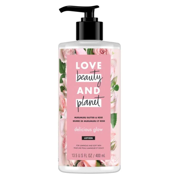 LOVE BEAUTY & PLANET BODY LOTION DELICIOUS GLOW 13.5 OZ