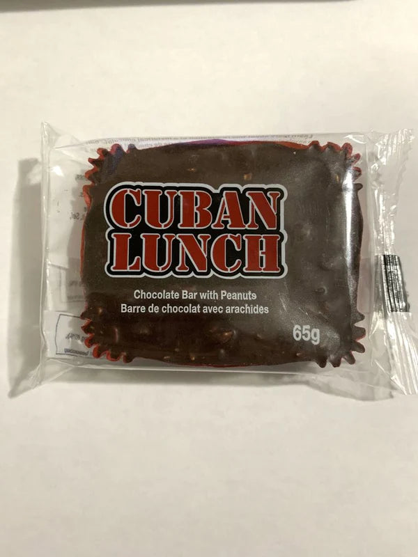 CUBAN LUNCH CHOCOLATE BAR WITH PEANUTS 65G