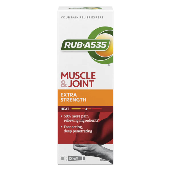 RUB A535 EXTRA STRENGTH CREAM FOR RELIEF OF ARTHRITIS, RHEUMATIC PAIN, MUSCLE PAIN, JOINT & BACK PAIN 100 G