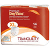 TRANQUILITY PREMIUM OVERNIGHT DISPOSABLE UNDERWEAR - X-LARGE - 48 - 66 INCHES - 14 COUNT