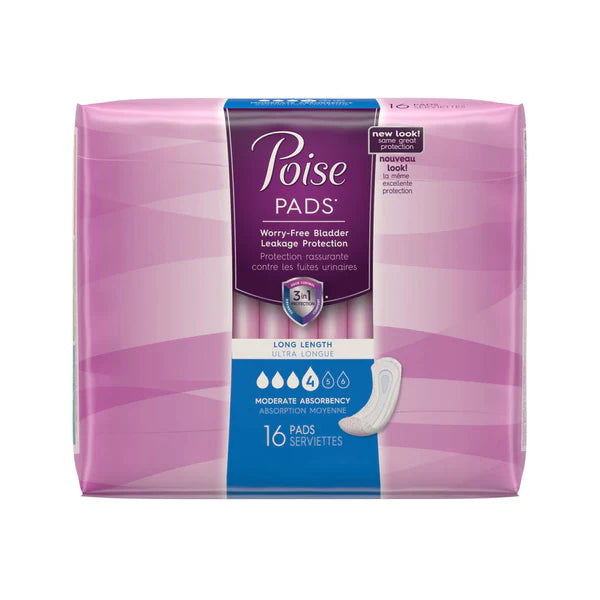 POISE PADS X-ABSORBENT PLUS 16 PCS