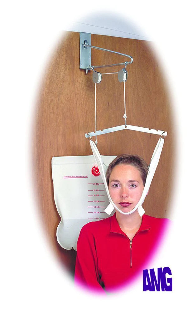MEDPRO CERVICAL TRACTION DEVICE, OVER THE DOOR, WHITE