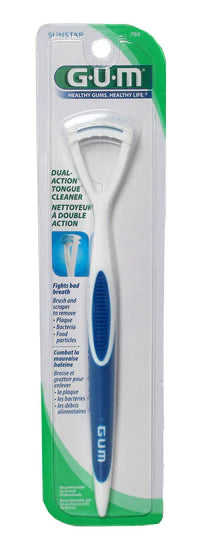 GUM DUAL-ACTION TONGUE CLEANER