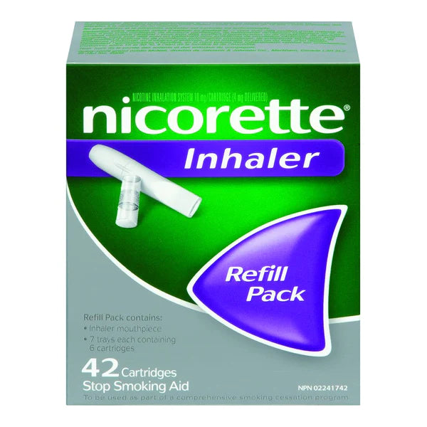 NICORETTE INHALER REFILL 42 CARTRIDGES