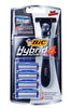 BIC FLEX 4 SENSITIVE HYBRID MEN'S 4-BLADE DISPOSABLE RAZOR, 4 CARTRIDGES AND 1 HANDLE, PROTECTS SKIN FROM IRRITATION