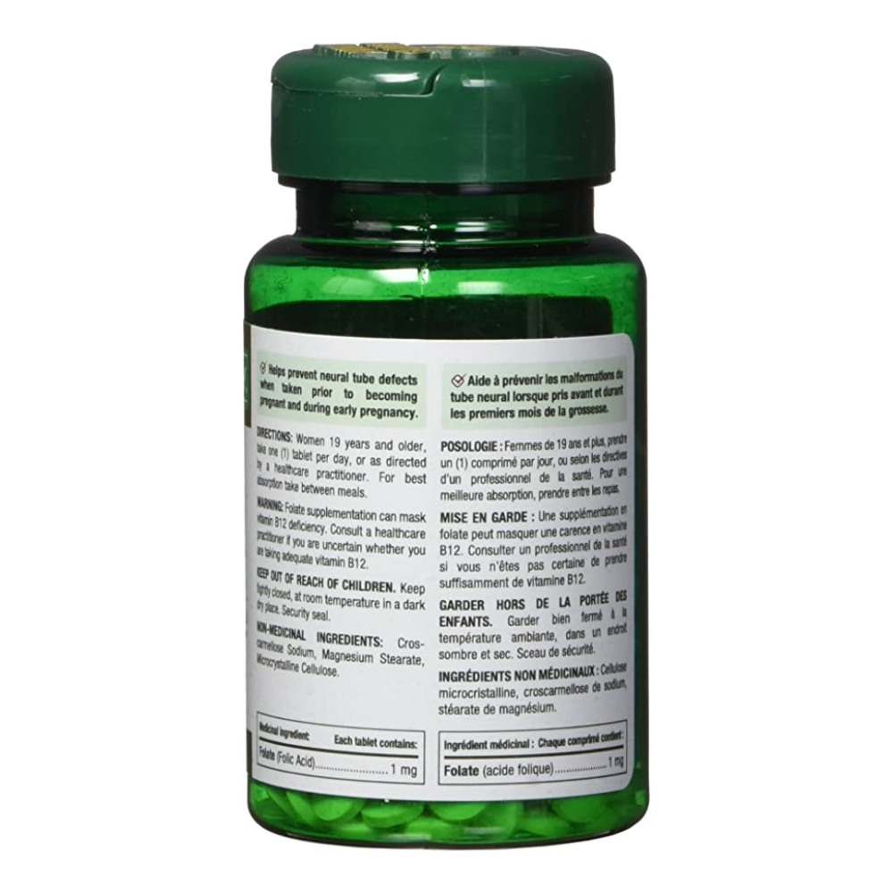 Nature's Bounty Folic Acid 1 mg 150 Tablets (Packaging May Vary)