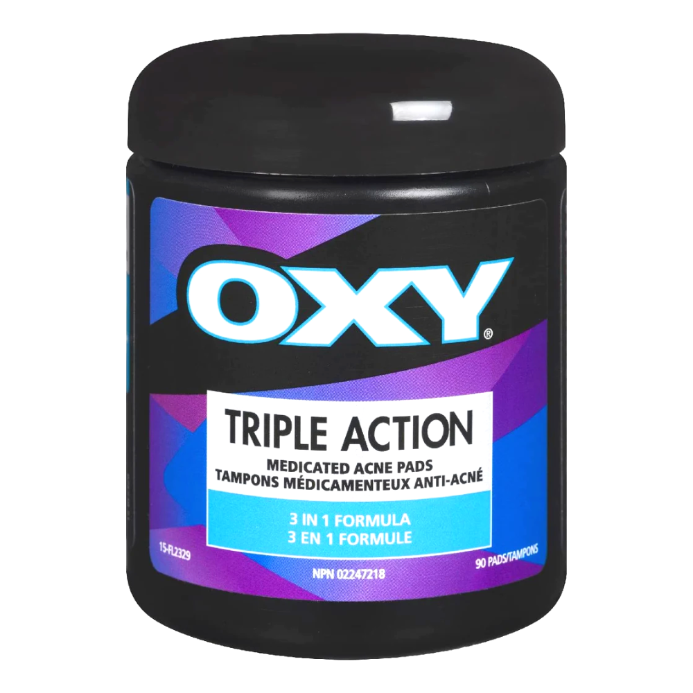 Oxy Triple Action Medicated Acne Pads X 90