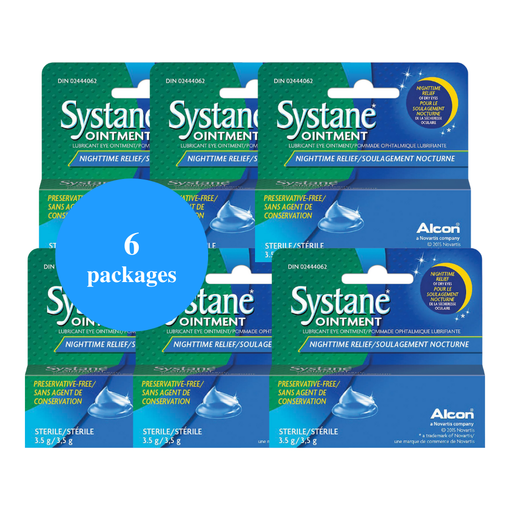 Systane Nighttime Lubricant Eye Ointment (pack of 6)