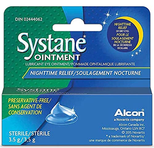 Systane Nighttime Lubricant Eye Ointment-0.123 oz, 3.5g, 2 pack