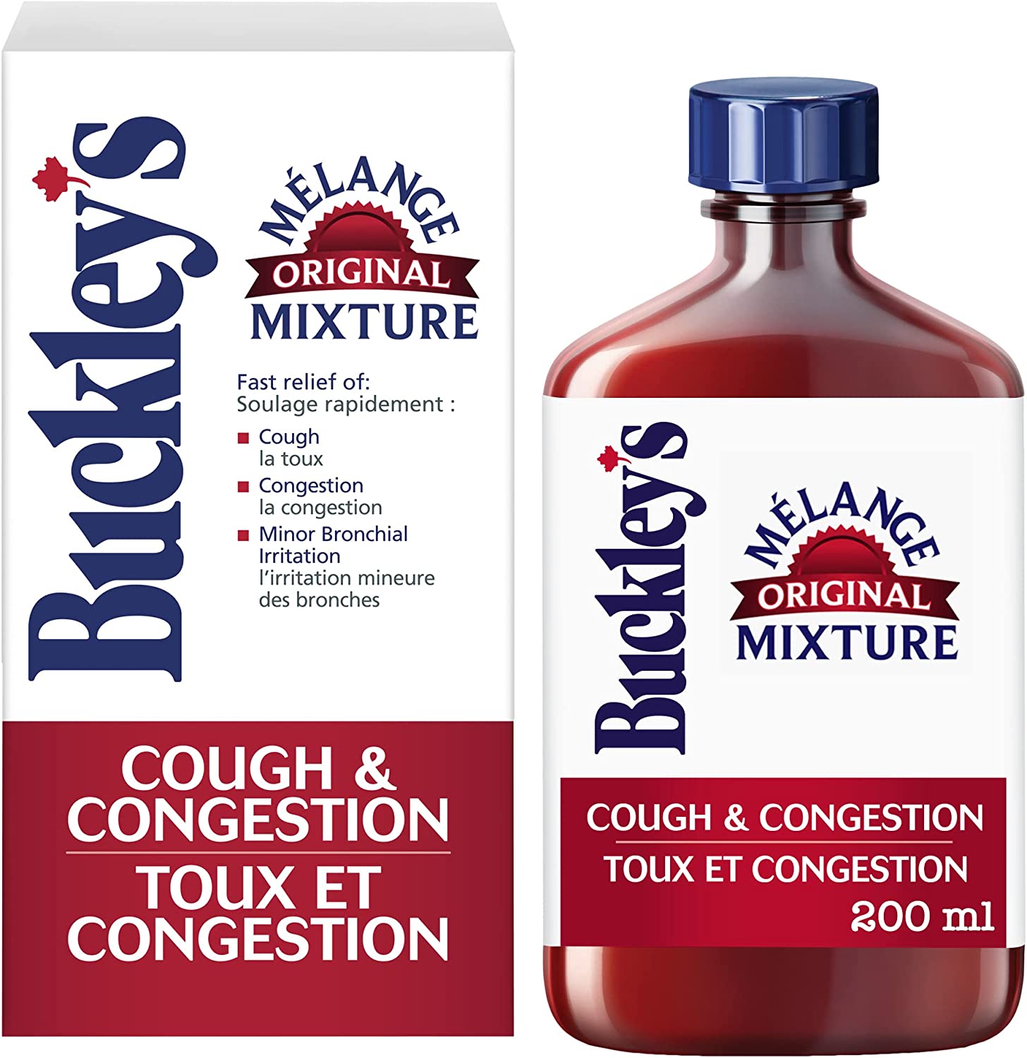 Buckleys Original Cough Congestion Syrup 200 Ml 50 Pack