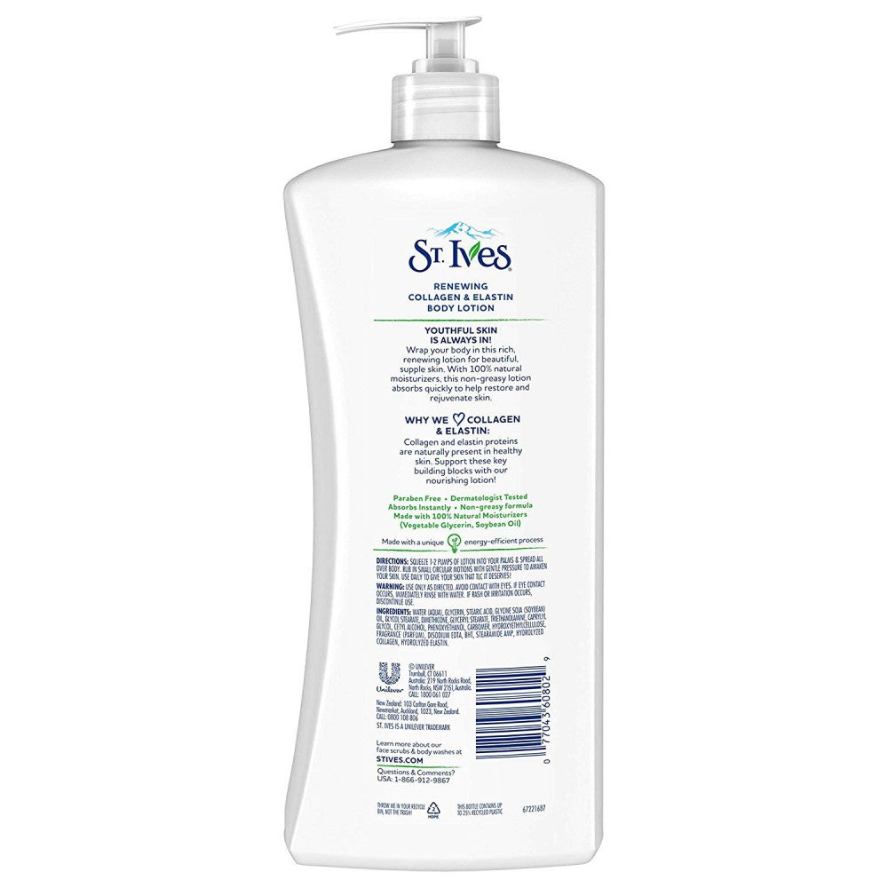 St Ives Body Lotion 21oz Skin Renewing by St Ives